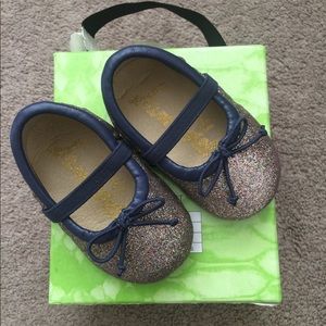 Sam Edelman Felicia Glitter Crib Shoes size 2
